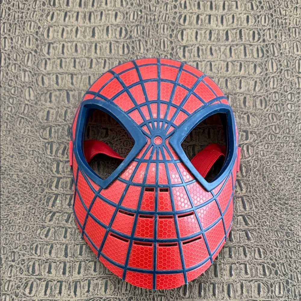 Spider-Man Red Blue Kids Half Face Costume Mask with Elastic Strap